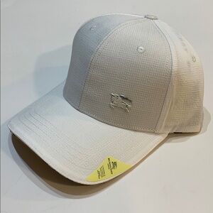 White Burberry Hat